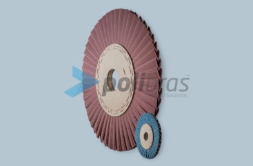 Discos de V em Lixa, da categoria Abrasivos da Polibras. Permite furos com diversos tamanhos e forma. Lixas: Tela X e Tela J.