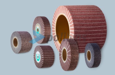 Lamelas Mistas de Malha Abrasiva e Lixa da Polibras. Combinações de material a definir pelo cliente. Com possibilidade de Impregnação até largura 1200 mm.