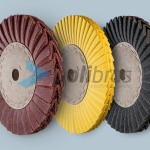 Discos em V de Tela e Malha Abrasiva - Polimento e Abrasivos, Polibras. Em tela ou malha abrasiva, permite furos com diversos tamanhos e formas.