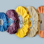 Discos Ventilados Polibras em tela, sisal ou sisal/tela, com grapa ou argola metálica, centro em ou em cartão - permite vários furos.