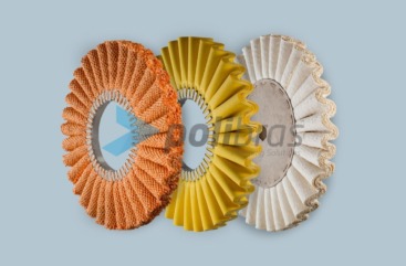 Discos ondulados em tela, sisal/tela ou sisal com grapa metálica. Diâmetro: 300mm - 500mm. Grapa Metálica: 80mm - 180mm. Polimentos.