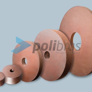 Mós Abrasivas e de Acabamento para acabamento de metal, com diâmetro, grão e formato a definir pelo cliente conforme as suas necessidades. 