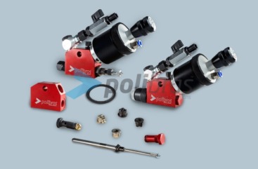 Pistolas para Pasta de Polir de alta pressão para pulverização de pasta de polir líquidas e respectivas peças de reposição.