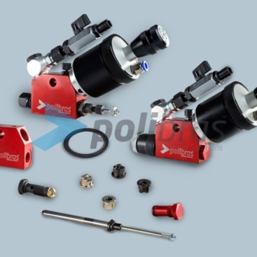 Pistolas para Pasta de Polir de alta pressão para pulverização de pasta de polir líquidas e respectivas peças de reposição.