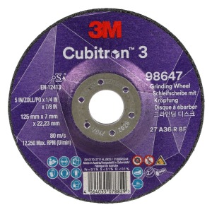 3M™ Cubitron™ 3 Depressed Center Ø125 x 7mm