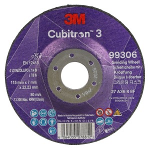 3M™ Cubitron™ 3 Depressed Center Ø115 x 7mm