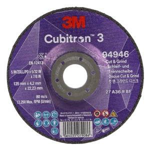 3M™ Cubitron™ 3 Corte e Rebarbar Ø125 x 4.2mm