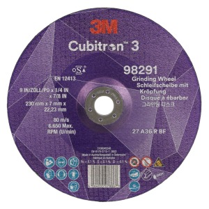 3M™ Cubitron™ 3 Depressed Center Ø230 x 7mm
